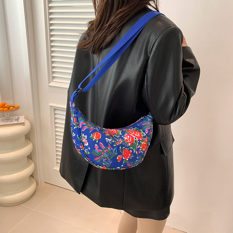 Big Flower Ethnic Crossbody Bag For Women