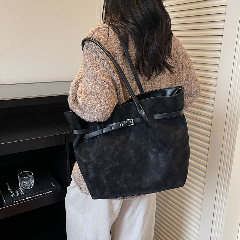 Retro Large Capacity Tote Bag For Women