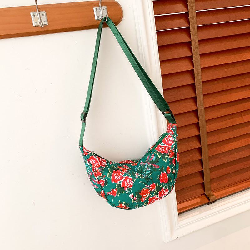 Big Flower Ethnic Crossbody Bag For Women