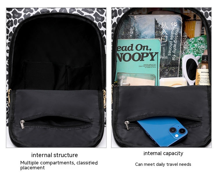 Simple Leisure Travel Large Capacity Soft Leather Shoulder Bag For Women