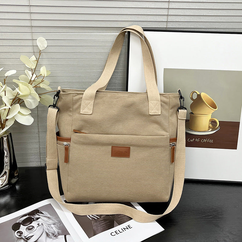 Fashion New Corduroy Tote Bag For Women