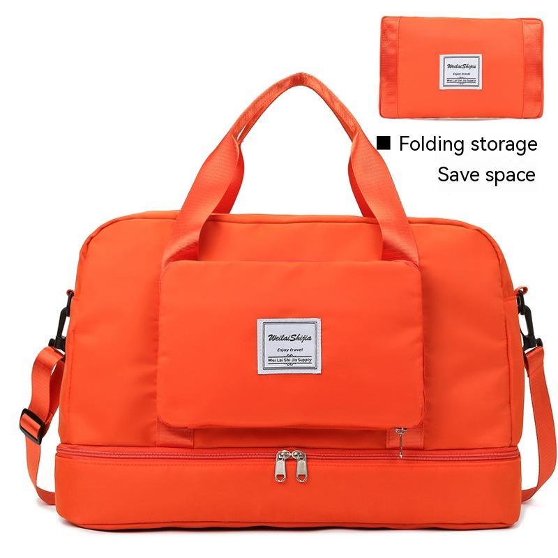 Large Capacity Folding Trolley Portable Travel Bag For Women