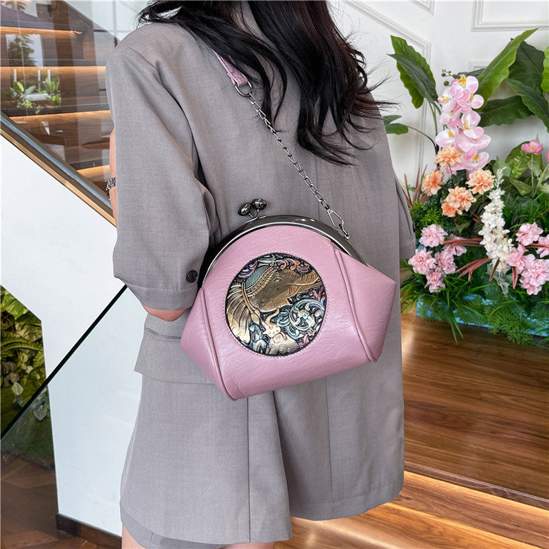 Western Style Underarm Clip Bag Shoulder Messenger Bag For Women