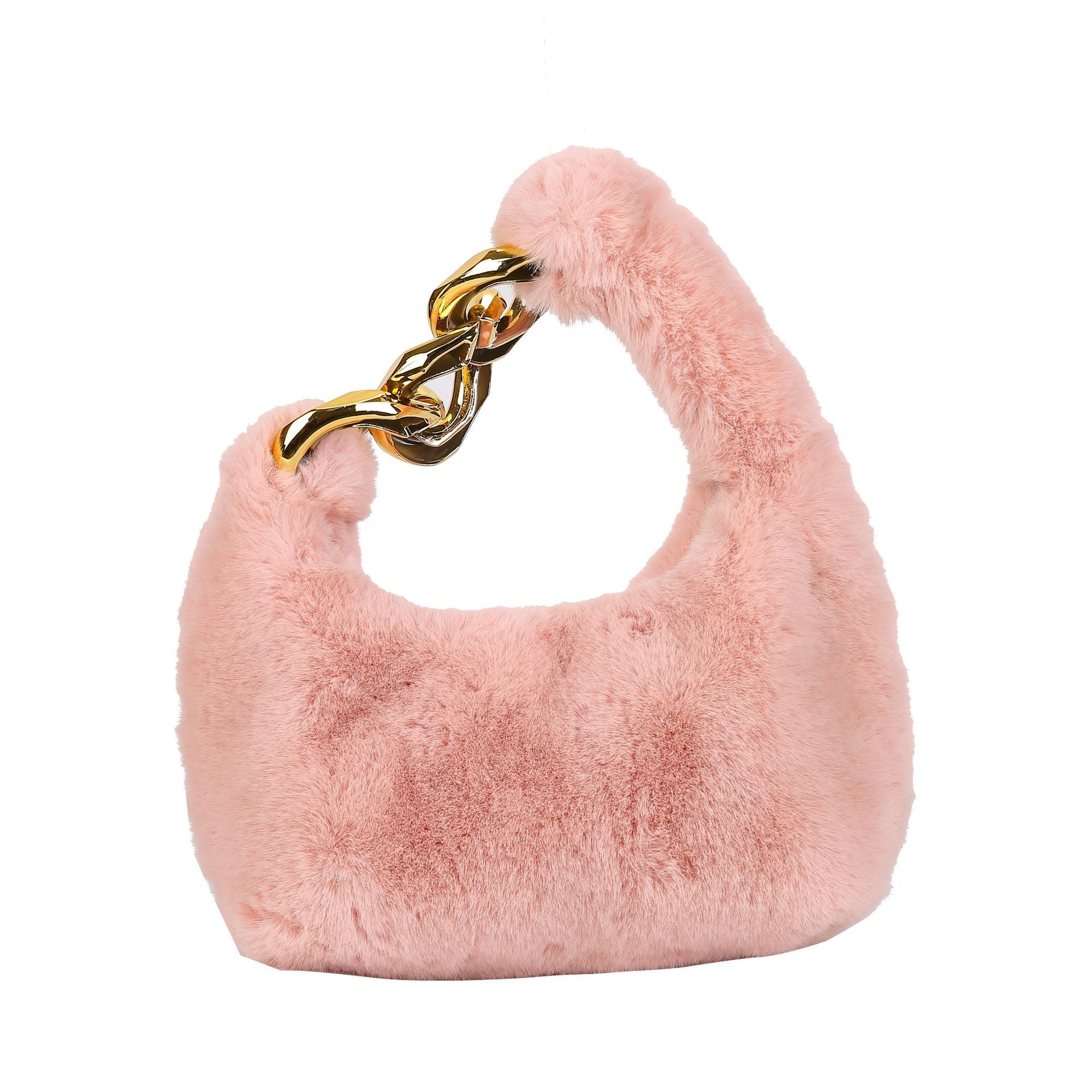 Plush Velvet Crescent Bag For Women, Simple And Fashionable
