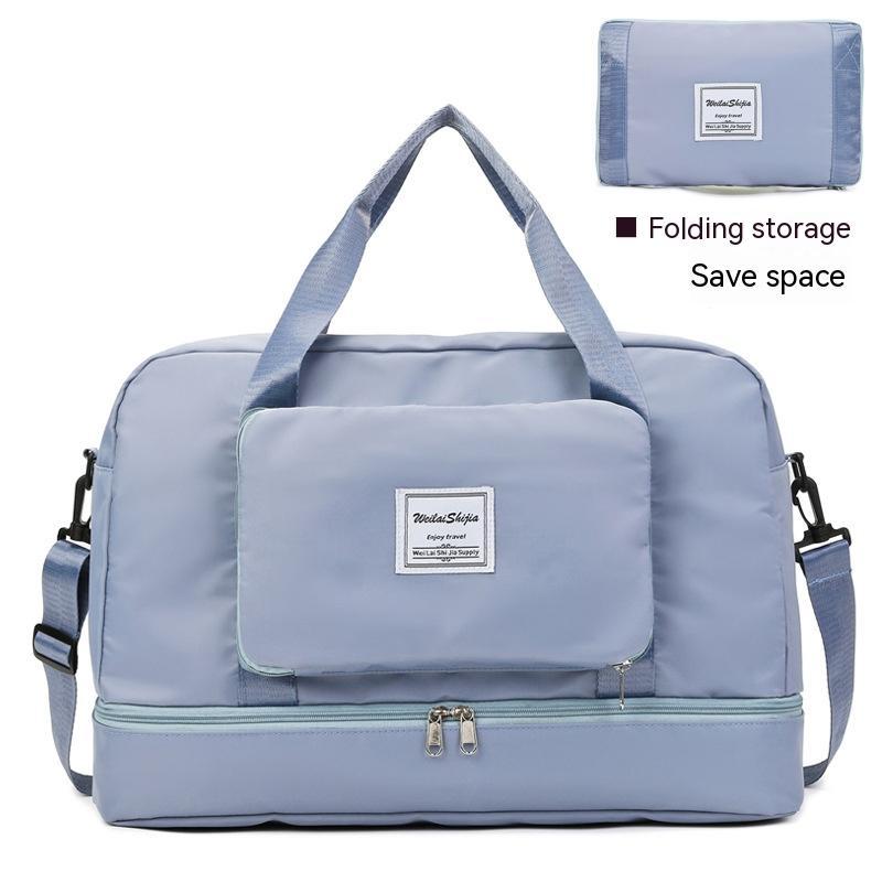 Large Capacity Folding Trolley Portable Travel Bag For Women