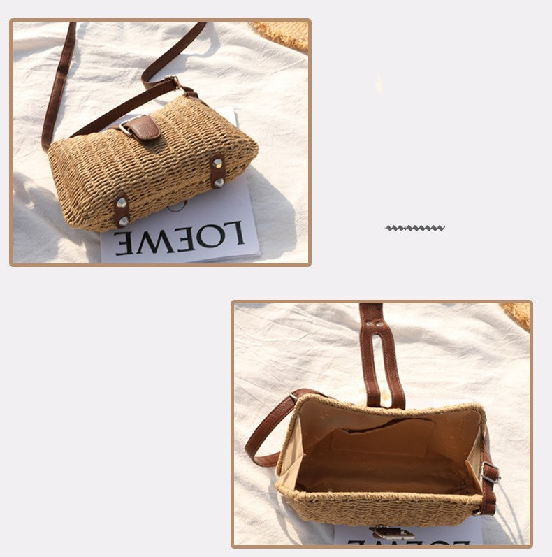 Versatile One Shoulder Handmade Woven Bag For Women