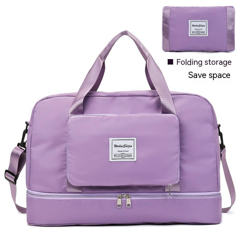 Large Capacity Folding Trolley Portable Travel Bag For Women