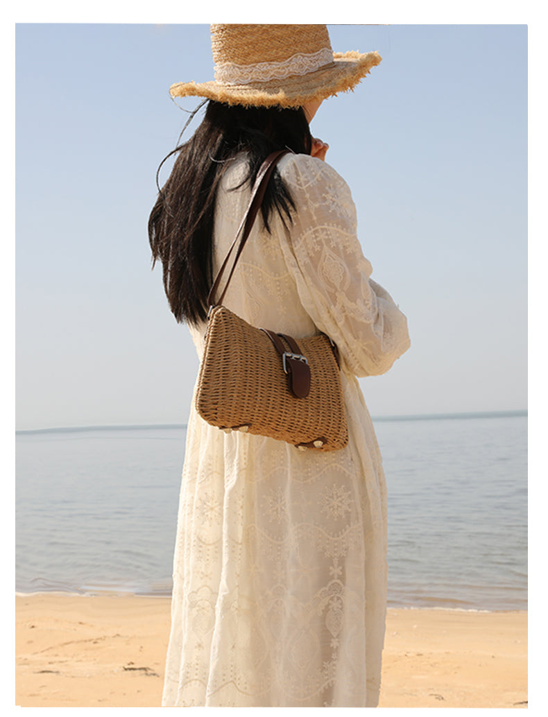 Versatile One Shoulder Handmade Woven Bag For Women