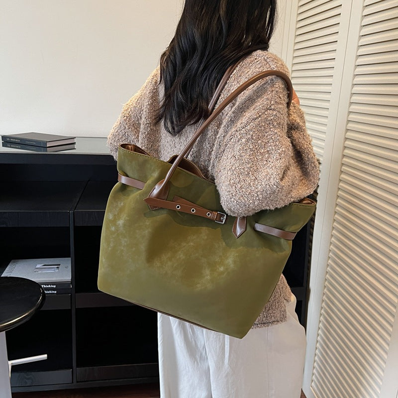 Retro Large Capacity Tote Bag For Women