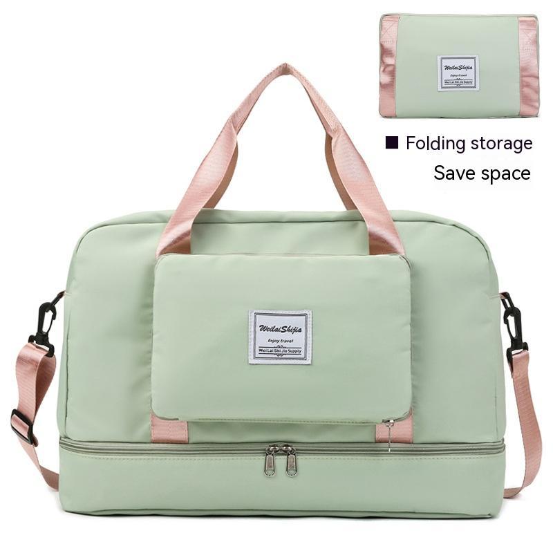 Large Capacity Folding Trolley Portable Travel Bag For Women