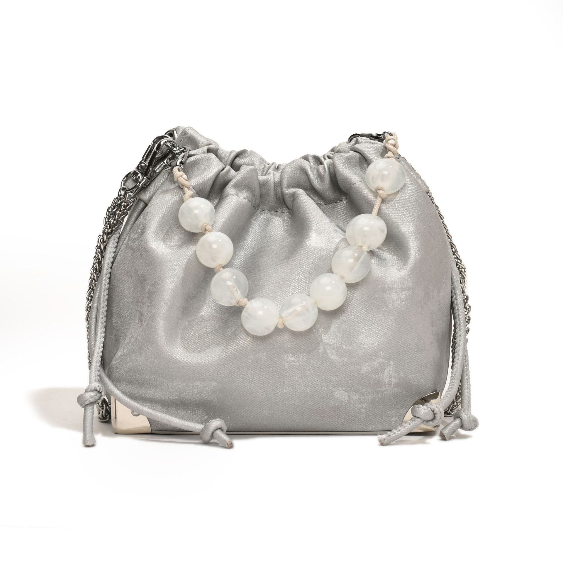 Simple Portable Chain Bucket Bag For Women