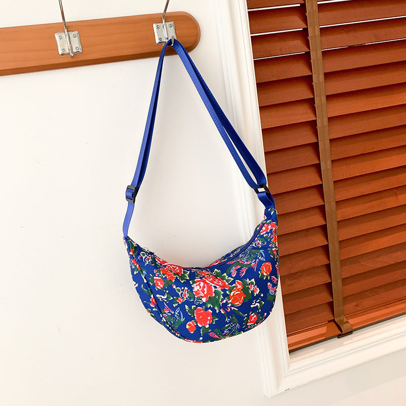 Big Flower Ethnic Crossbody Bag For Women