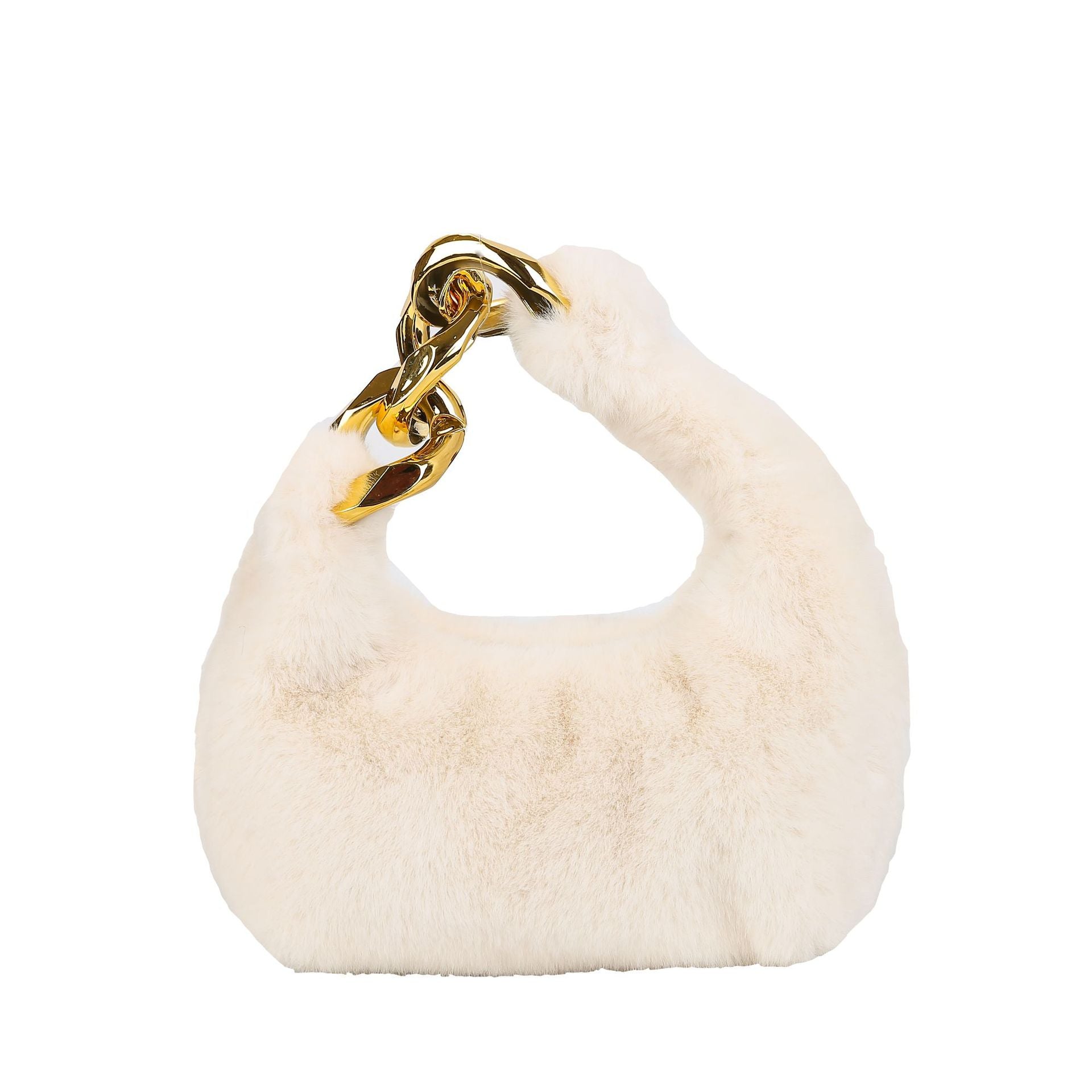 Plush Velvet Crescent Bag For Women, Simple And Fashionable